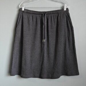 2/$15 Woman Within Womens Sport Knit Side-Slit Skirt Drawstring Size 14/16